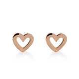 LOVE WISHING STUDS - ROSE GOLD VERMEIL