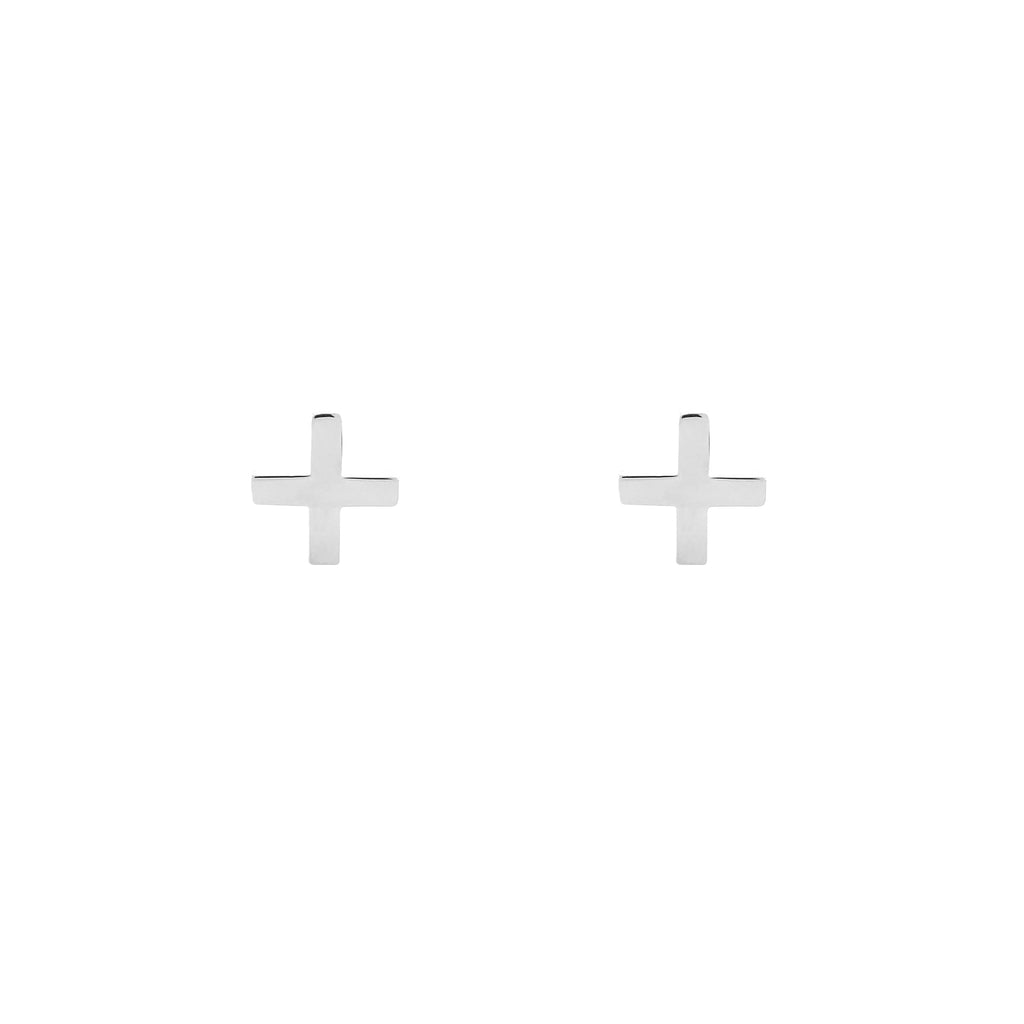 PLUS SIGN STUDS (+) - BO + BALA - CHILDRENS EARRINGS NZ