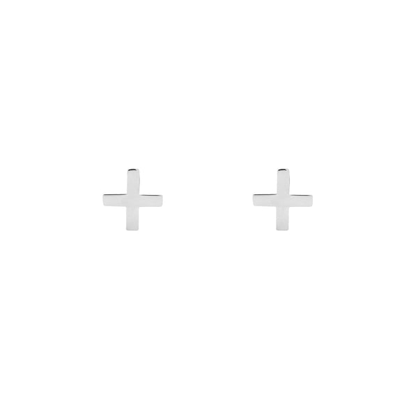 PLUS SIGN STUDS (+) - BO + BALA - CHILDRENS EARRINGS NZ