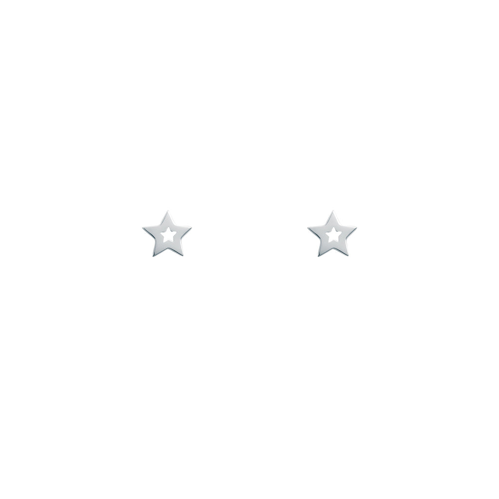 STAR WISHING STUDS - BO + BALA - SILVER STUDS ONLINE
